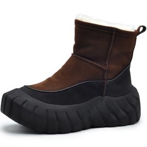 Термические короткие ботинки женские ARTMU, 8258-1 Coffee Cotton