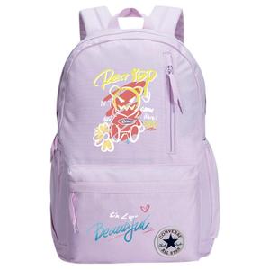 Converse Женский рюкзак из полиэстера среднего размера светло-фиолетовый, Bear Graffiti