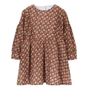 Burberry Девочки Платье из хлопка с принтом Thomas Bear, Scarlet Ornge Ip Pat