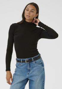 Топ Kaffe Long sleeved top, Black Deep/Mottled Black