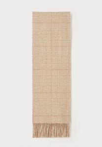 Шарф Johnstons of Elgin GLEN CHECK SCARF, Natural/Beige