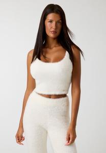 Пижамный топ Guess HAILEY CROPPED TANK, Creme/Beige