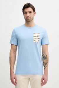 Хлопковая футболка Calvin Klein Jeans, синий