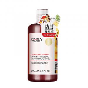 Шампунь с имбирем для предотвращения выпадения волос, лечения перхоти, снятия зуда, увеличения объема и пышности 800мл/400мл ZOOLY