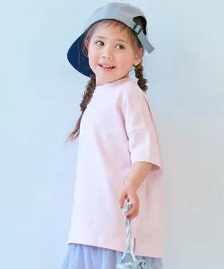 Футболка с коротким рукавом свободного кроя, 100% хлопок, немнущаяся, детская одежда, весна/лето 2016 Devirock, цвет Sakura Pink