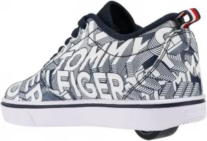 Кроссовки Heelys для девочек с колесиками, темно-синий/белый