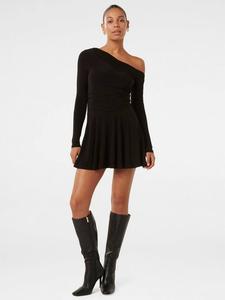 Мини-платье elise jersey twist из твиста Forever New, черный