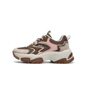 JEEP SPIRIT Низкие массивные кроссовки женские S005 - хаки коричневый, цвет Khaki Brown S005