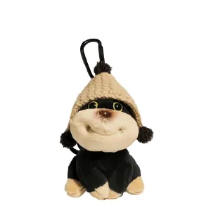 Очаровательная плюшевая кукла с зажимом для телефона в виде кролика, пчелы, собаки или лягушки с ободком-цветком, высота 15см Dolls and bears dance, хаки