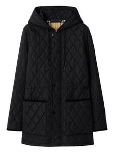 Стеганая куртка с капюшоном Burberry, черный