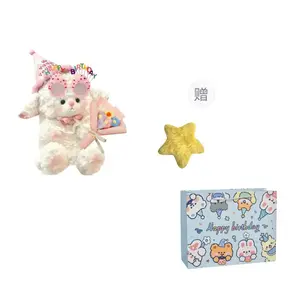 Очаровательная кукла в стиле хилерши с бантом принцесса маленький ягненок плюшевая кукла высота 22см/32см Fat Fat Dragon