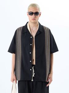 Рубашка на пуговицах Comfort fit VAMOS CLO, черный