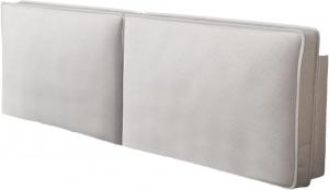 Прикроватная подушка-подголовник, большая набивная поясничная подушка, съемная мягкая подушка для чтения и позиционирования, для спальни и офиса, 7 цветов (цвет: бежевый, размер: 120х60х10 см) PFCDZDU, Beige