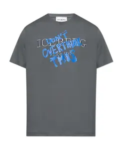 Футболка с логотипом Iceberg, серый