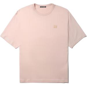 Acne Studios Футболка мужская, светлый розовый, круглый вырез, умеренная посадка