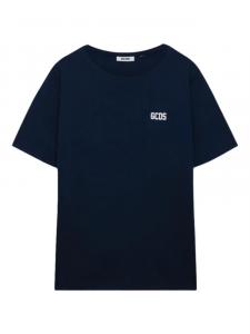 GCDS logo-print Футболка, синий