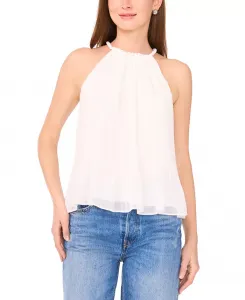 Женский плиссированный топ-халтер The Paris Parker, белый