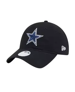 Женская регулируемая кепка Dallas Cowboys Main 9TWENTY черного цвета New Era