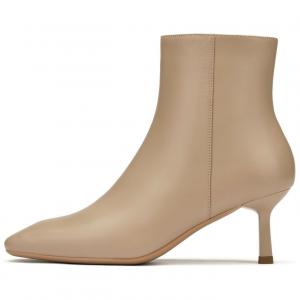 73Hours Софт фокус молочные кофейные ботинки на каблуке 7 см женские хаки экрю, цвет Ecru