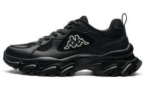 Kappa Кроссовки унисекс, черные, износостойкие, увеличивающие рост, низкие, массивные