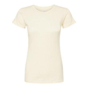 Tultex Женская футболка из тонкого джерси приталенного кроя, цвет Natural