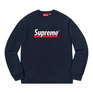 Толстовка Supreme Underline Crewneck Navy, синий