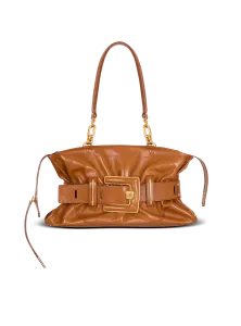 Сумка Anthem из кожи теленка Balmain, коричневые/черные