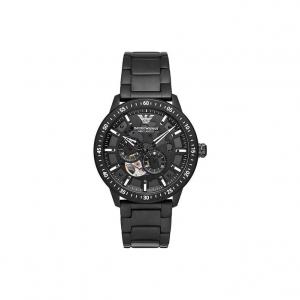 EMPORIO ARMANI Часы Wrist Watch Automatic Mechanical Movement Stainless Steel Watchband 43mm Black Dial Men's Watch, Black Dial