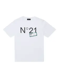Футболка с логотипом Nº21 Kids, белый