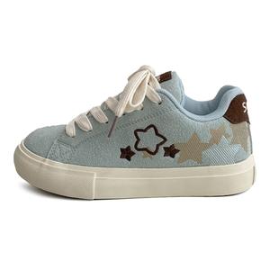 Нескользящие, легкие, дышащие, низкие кроссовки для скейтбординга для женщин N6N8, Lake Blue