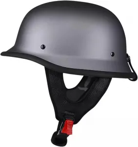 Мотоциклетный шлем в стиле ретро, ​​немецкий полушлем, шлем для скутера, круизер, реактивный шлем, защитный шлем, сертифицированный по стандарту ECE, полушлем-накладка, открытый шлем для мужчин и женщин HaiBing, 10