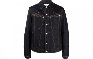 Джинсовая куртка мужская Alexander McQueen, темно-синяя