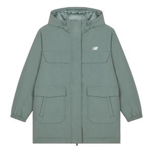 Куртка длинный пуховик New Balance, зеленый