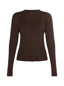 Женский вязаный свитер темно-коричневого цвета usha BLACK LABEL
