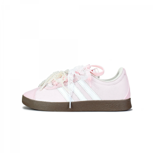 Adidas Кроссовки для скейтбординга VL COURT 2.0 с противоскользящей подошвой и износостойкими вставками, розовые, унисекс