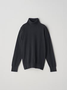 Тканевый пуловер с высоким воротником и длинными рукавами из хлопка | FRANCES | 30G, современный крой