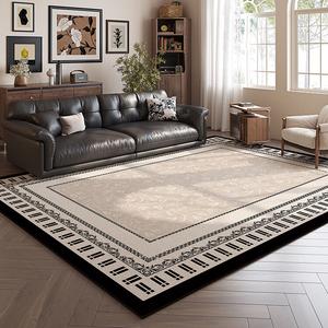 Budis Ковер 200х350 см для гостиной, французский винтажный кремовый стиль, водостойкий, легко чистить, Huajian Muyu [Dufu Rong], низкое осыпание