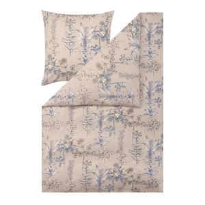 Постельное белье из фланели, 155x220 см, натуральные цвета Estella, натуральный