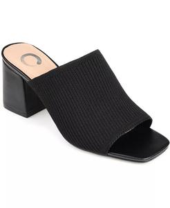 Женские босоножки Lorenna Block Heel Slide Journee Collection, черный