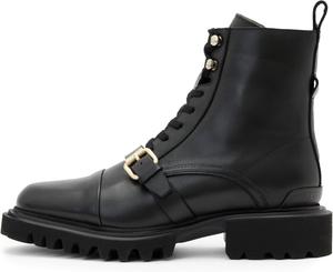 Женские боевые ботинки AllSaints Tori, Black/Warm Brass