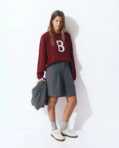 Женские короткие бермуды с защипами Brownie, серый