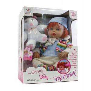 Большая рыжеволосая кукла + талисман плюшевого мишки Midex