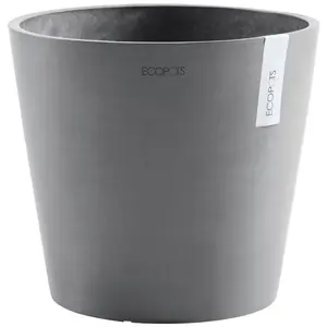 Цветочный горшок ECOPOTS «Амстердам», ØxВ: 30x26,3 см, серый