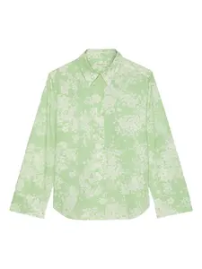 Рубашка с цветочным принтом Marc O'Polo, зеленый