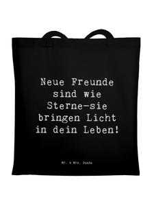 Mr. & Mrs. Panda Сумка с надписью "Найди новых друзей" черного цвета