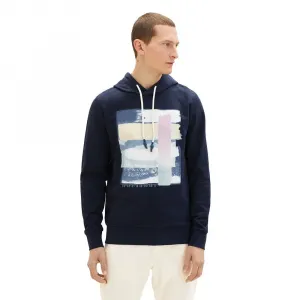 Худи Tom Tailor Printed 1035559, синий