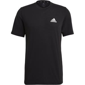 Футболка спортивная, двухходовая, с дизайном Aeroready Adidas, черный