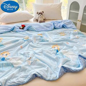 Disney Детское одеяло летнее 200х230 см, тонкое, Ice Silk Bean Style, мультфильм Frozen