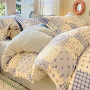 Antarctic Пододеяльник 180х220 см из молочного вельвета, теплый зимний