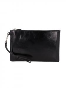 LIEBESKIND BERLIN Кожаная сумка-клатч, 22,5 см, черного цвета